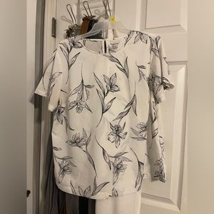 a new day floral blouse